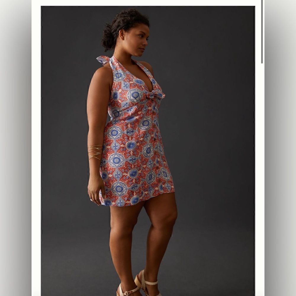 Anthropologie Maeve Halter Slim Mini Dress Size 3X
